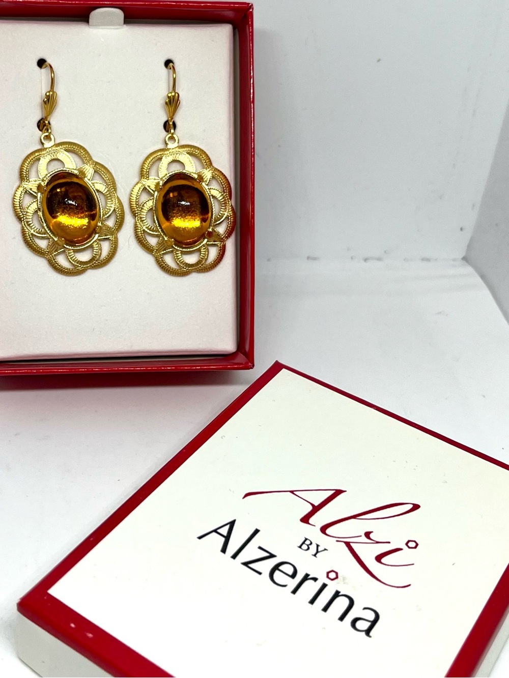 Alzi by Alzerina  Topaz Drop Earrings